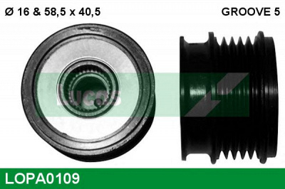LUCAS ENGINE DRIVE lopa0109 -  Механизм свободного хода генератора